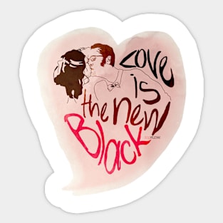 Love is the New Black Sticker